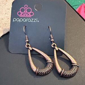 Paparazzi Copper Teardrop Earrings